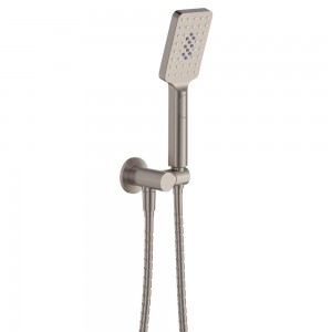 Tono Hand Shower, Round Plate, Brushed Nickel